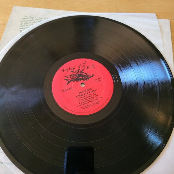 ERIC BOGLE Scraps Of Paper Vinyl LP 1983 Flying Fish Records FF 311 Folk LP6 - Picture 5 of 9